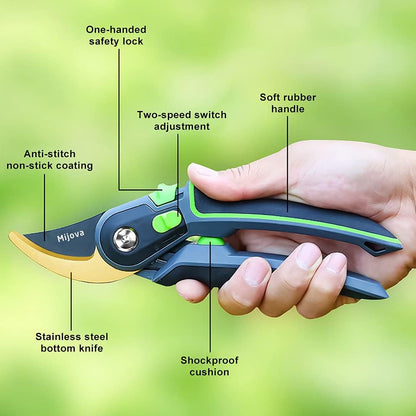 Pruning Shears, Heavy Duty Handheld Gardening Scissors, High Carbon Steel Plant Shears Use for