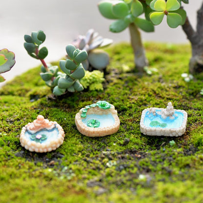 Fairy Garden Pond 15 Pack Mini Pond for Fairy Garden Accessories Outdoor Small Ponds Miniature