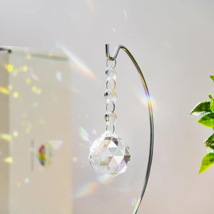 9-Inch Memorial Gifts,40mm Clear Memorial Crystal,Bereavement Suncatcher,Memorial Gifts for Loss of