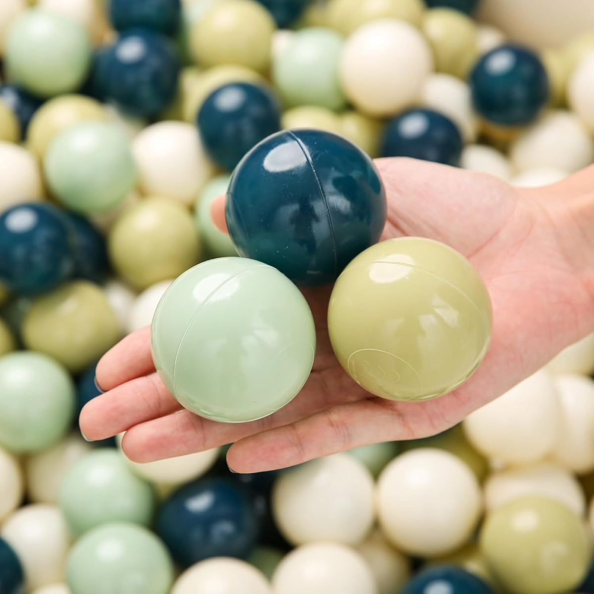 TRENDPLAY Plastic Balls for Ball Pits 2.2 Inch, Pack of 50 100 200 500 Hollow Balls, Perfect for