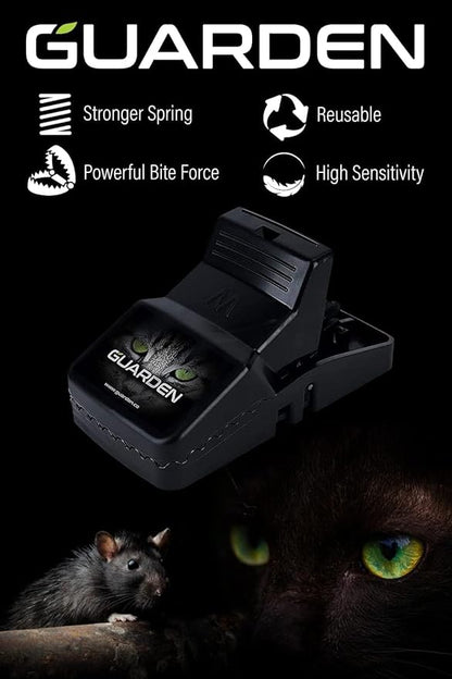 Rat Traps Indoor (2 Pack) Catch Rats, Mice, and Voles Fast with These Simple to Bait, Safe to Set