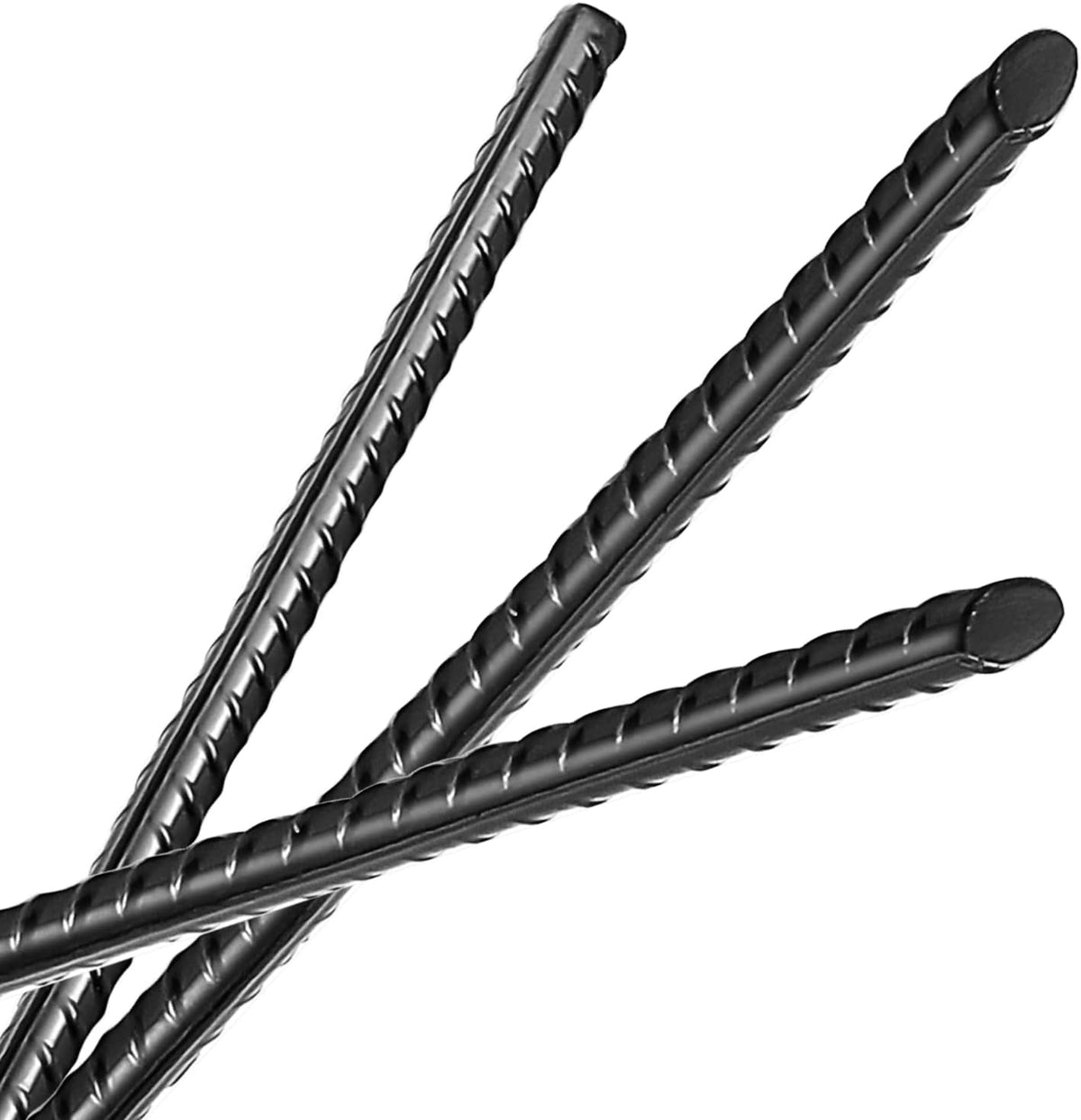 20 Pack 16 Inch Straight Rebar Stakes, 3/8" Thick Steel Heavy Duty Anchor Ground Rebar Stakes with