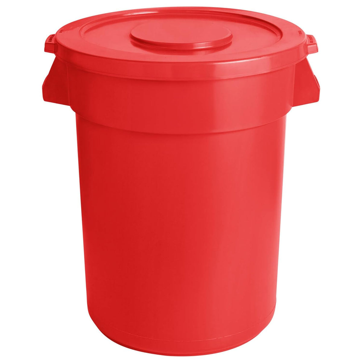 PRO&Family Trash can with Lid (Red, 44 Gallon)