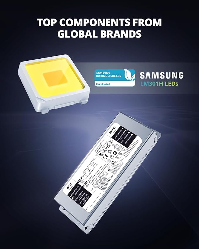 VIPARSPECTRA XS1000 Led Grow Light Compatible with Samsung LM301H High PPFD, Dimmable High