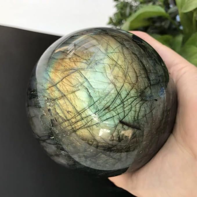 4-5CM/1.58-1.97inch Natural Crystal Ball Labradorite Sphere Moonstone Stone Crafts Polished