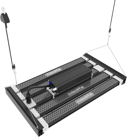 A ANLEOLIFE Stretchable LED Grow Lights with Samsung LM301H EVO Diodes 300W Full Spectrum Dimmable
