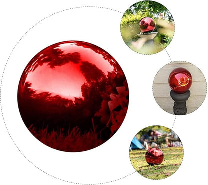 Stainless Steel Polished Gazing Ball Reflective Garden Mirror Sphere Decor for Outdoor Spaces