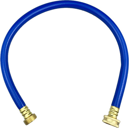 PVC Garden Hose 1/2 Inch Green Heavy Duty Water Hose with Solid Brass Fittings,No Leaking