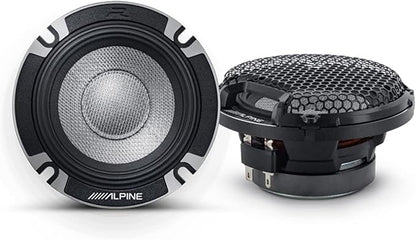 Alpine 6.5" & 6x9 R2 High-Resolution Speaker Bundle - A Pair of R2-S6533-Way Component Speakers & a