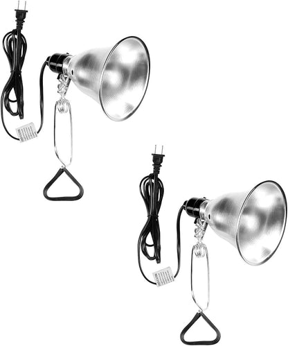 Simple Deluxe Clamp Lamp Light 60 Watt with 5.5 Inch Aluminum Reflector (no Bulb Included), 6 Feet