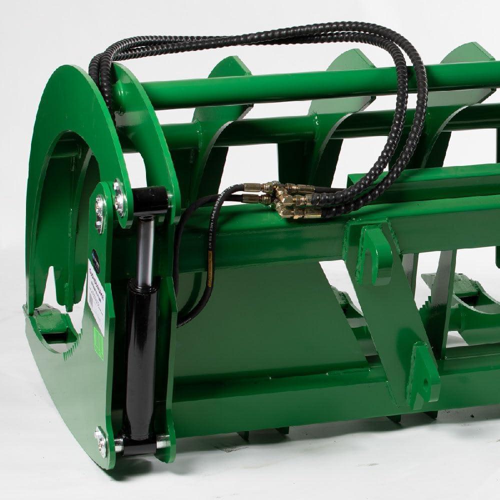 Titan Attachments Extreme Root Grapple Rake Attachment, Global Euro Connection, Heavy-Duty Rake
