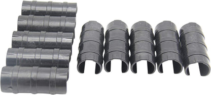 Garden Buildings Tube Clip 1.26 inch Black Greenhouse Clips Greenhouse Frame Pipe Tube Film Clip