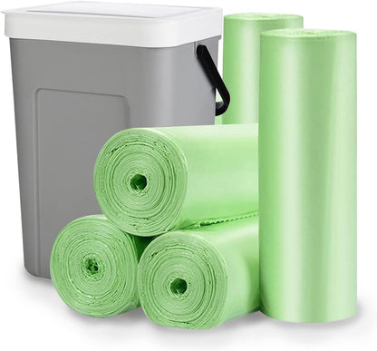 Biodegradable Trash Bags 8 Gallon, 100 Count Small Compost Bags, Compostable Strong Bathroom