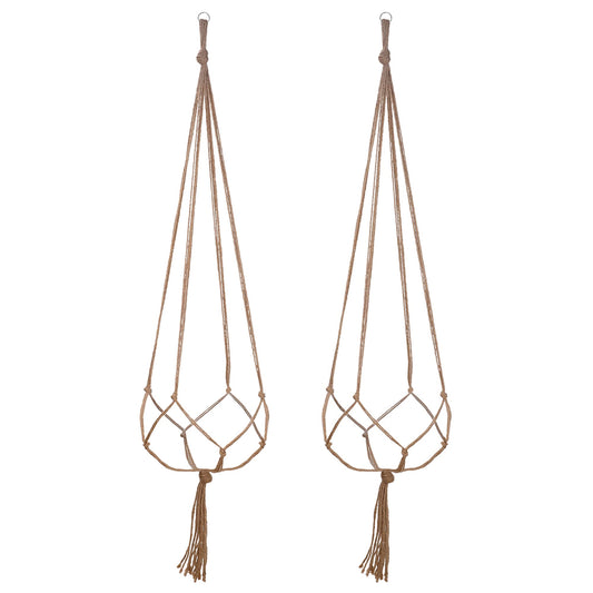 EBOOT 2 Pack 48 Inch Large Macrame Plant Hanger Rope to Hang Flower Pot Plant Holder for Indoor