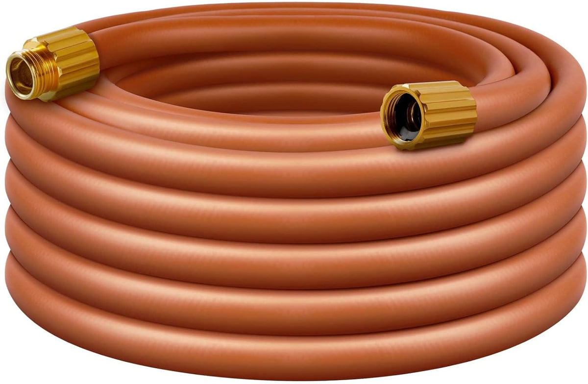 Worth Short Lead-in Hybrid Garden Hose 5/8 in. x 25 ft. -Kink Free, No Leaking, Male/Female