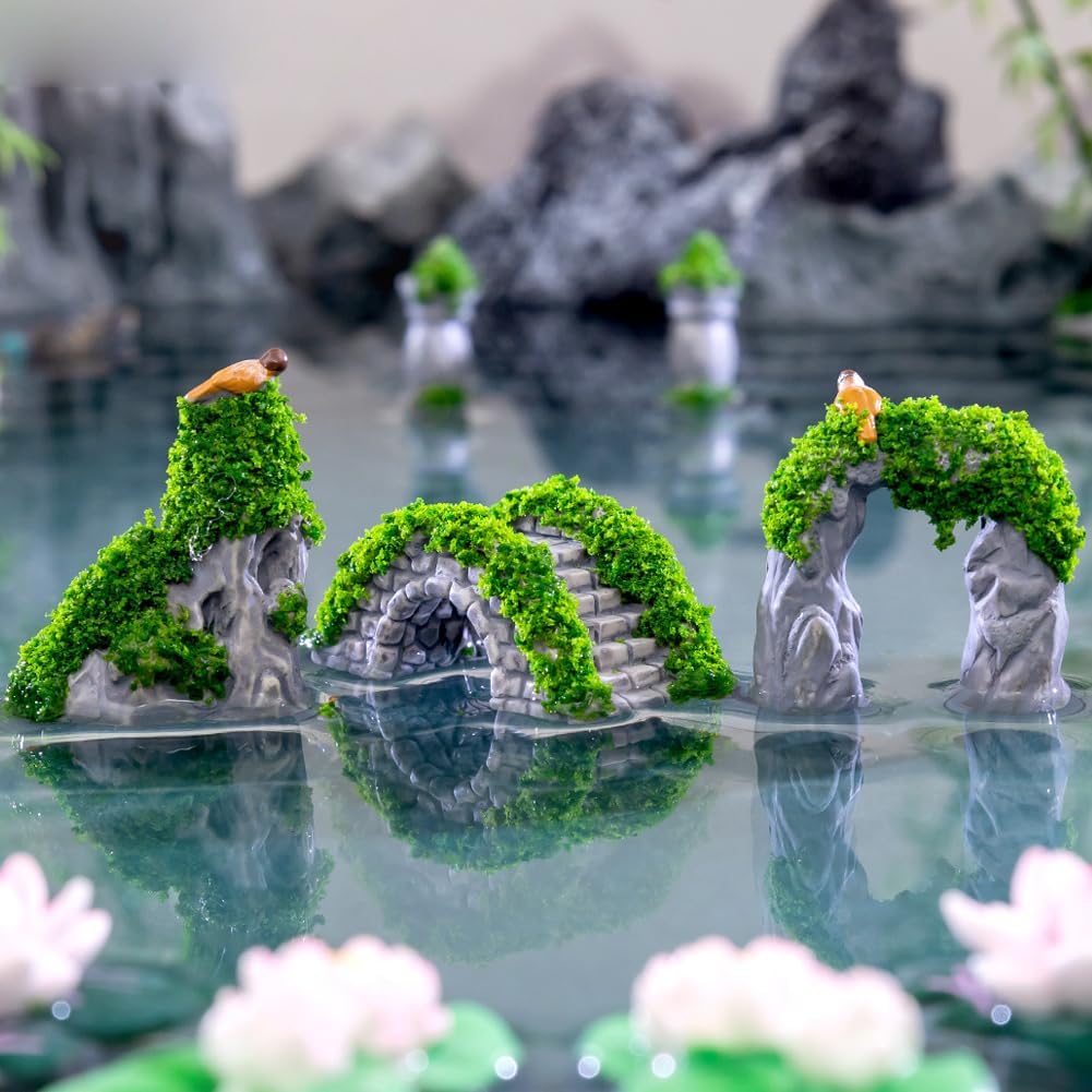 Fairy Garden Bridge 11 Pack Mini Bridge for Fairy Garden Accessories Outdoor Small Bridges