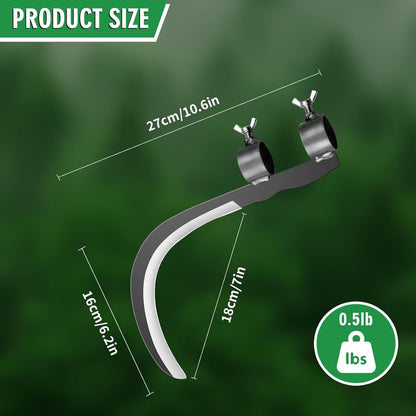 Steel Straw Sickle with Replaceable Wooden Handle Function, Manganese Steel Blade, Handheld