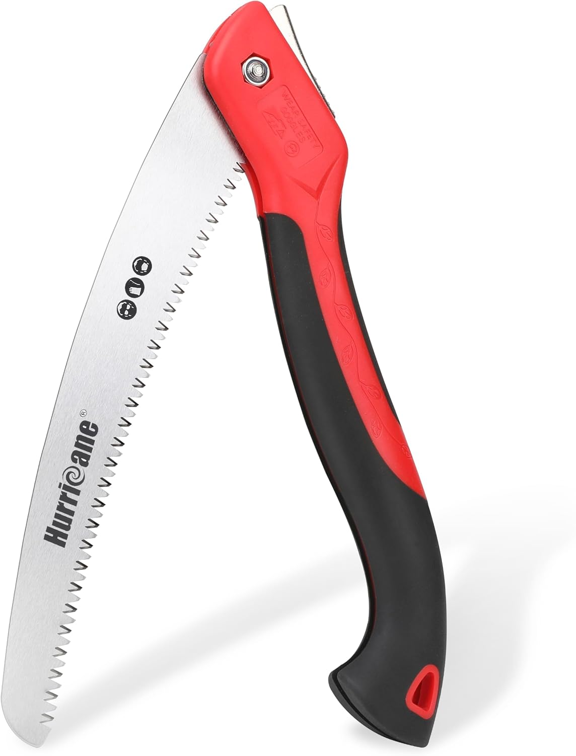 HURRICANE Folding Hand Saw, 10 Inch Pruning Saw, Hand Saw for Wood Cutting, Camping Tree Saw with