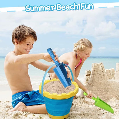 3 PCS Thick 9" Beach Shovel Spade Scoop Trowel Sand Toys for Kid Toddler Adult, Plastic Heavy Duty