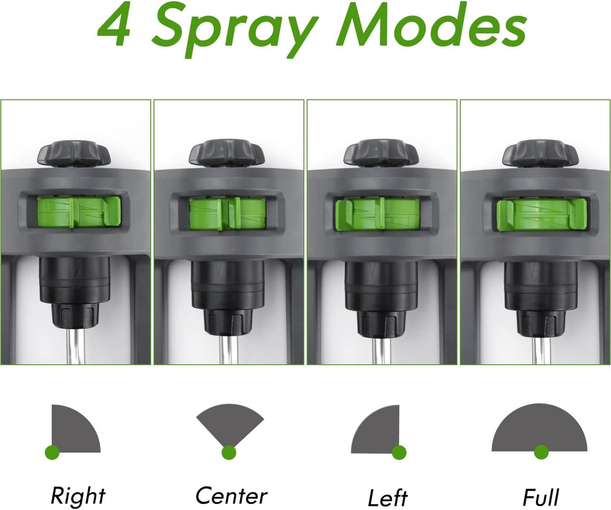Lawn Sprinkler, 18-Hole Brass Nozzle Oscillating Sprinkler, Garden Tool for Lawns up to 3,600