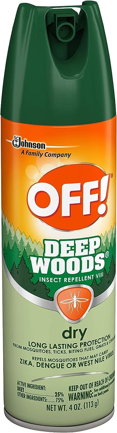 OFF! Deep Woods Dry Spray Long Lasting Protection (Pack - 8)