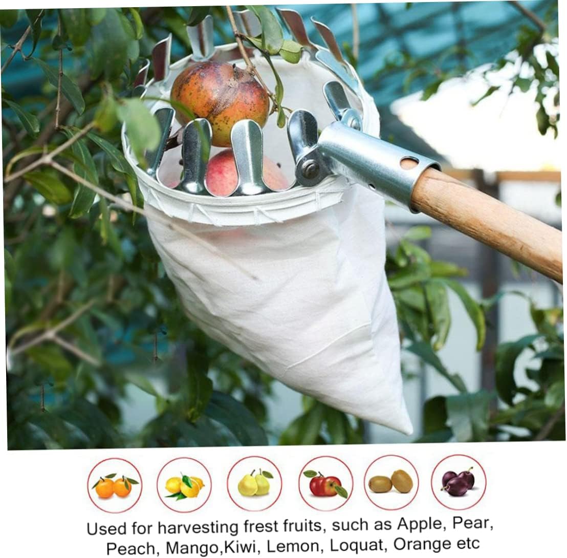 Fruit Picker Head Basket Fruit Picking Tools Fruits Catcher Metal Fruit Picker Agricultural Garden