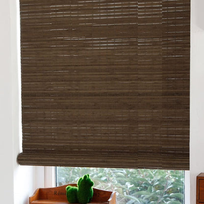 LETAU Cordless Wood Window Roller Shades, Bamboo Light Filtering Window Blinds for Indoor Home