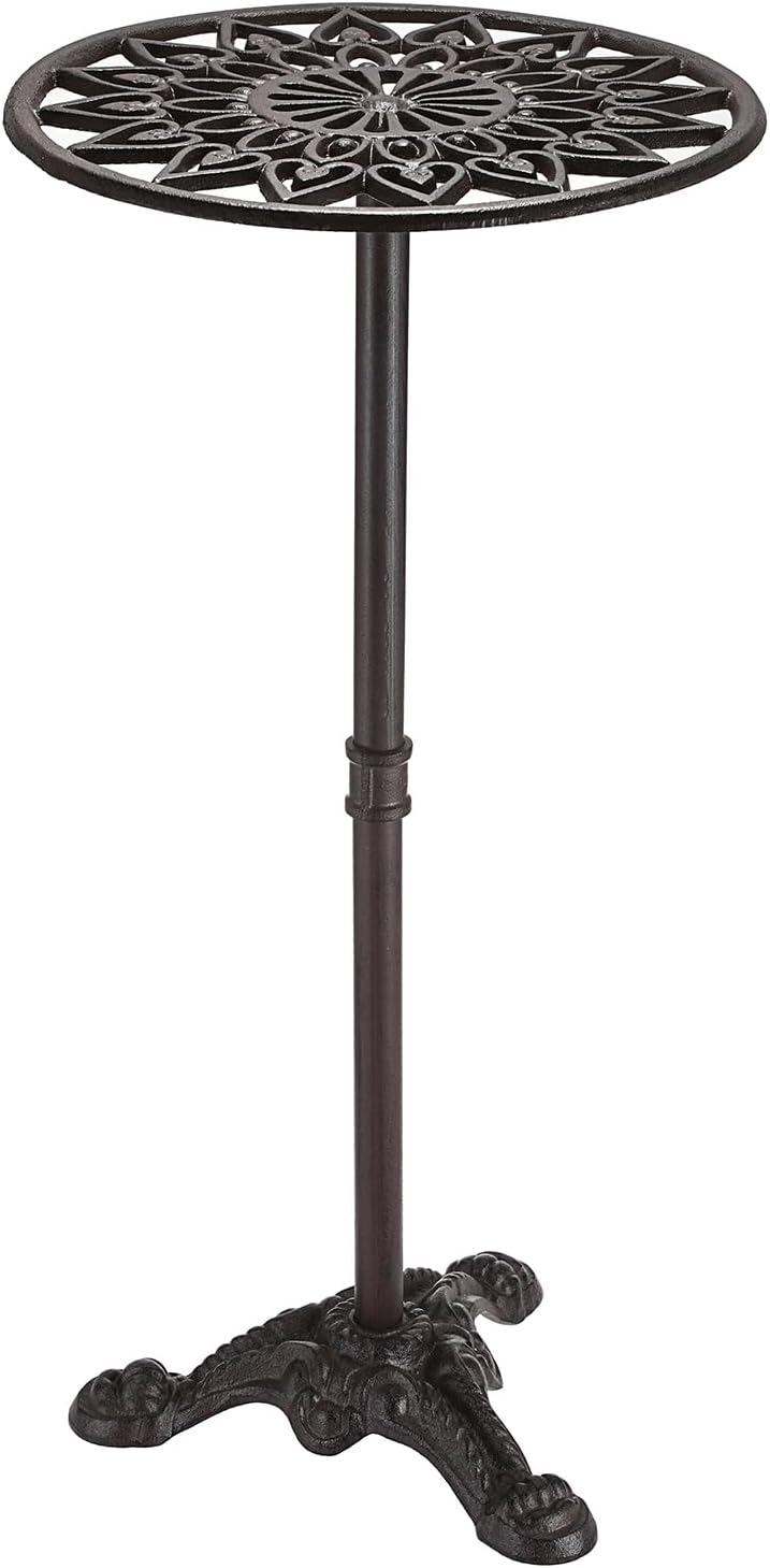 OwnMy Cast Iron Tall Plant Stand Heavy Duty Vintage Flower Pot Holder Stand, Decorative Round