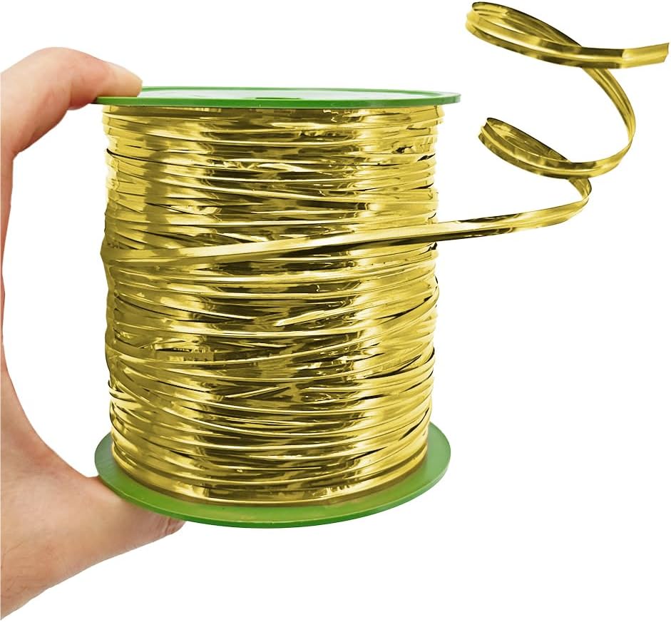 HAHIYO 350Yards/1050Feet/320M Gold Metal Twist Ties for Bread Candy Coffee Plant Garden Cellophane