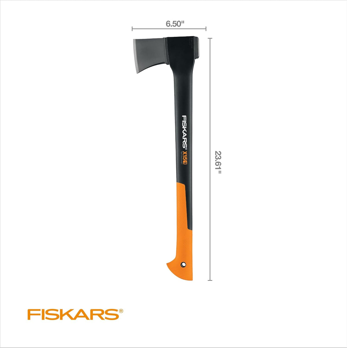Fiskars X15 Splitting Axe, Tree Branch Cutter and Wood Splitter (23.5-Inch Axe) with