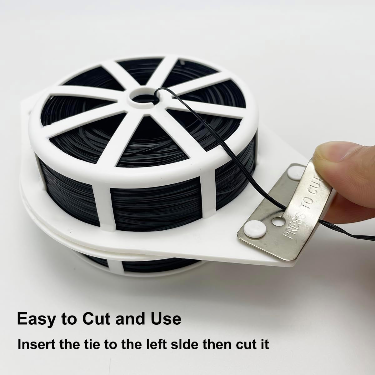 656ft (200m) Twist Ties, Garden Plant Ties with Cutter, Reusable Multifunctional Plant Ties, Fixing