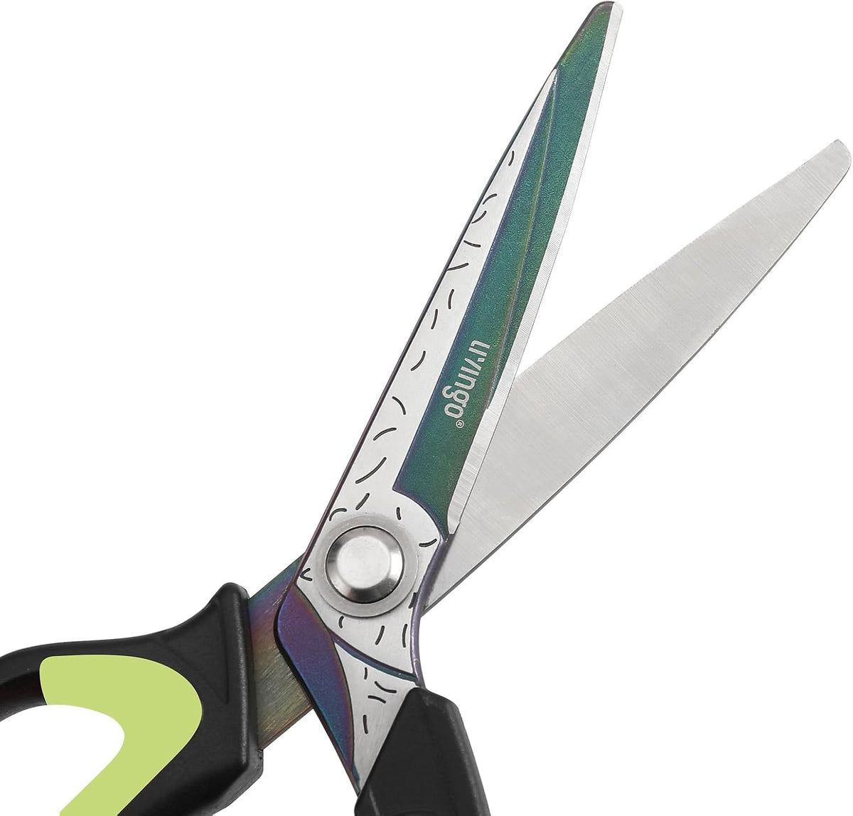 LIVINGO Heavy Duty Industrial Scissors: 10" Utility Stainless Steel Sharp Scissors all Purpose