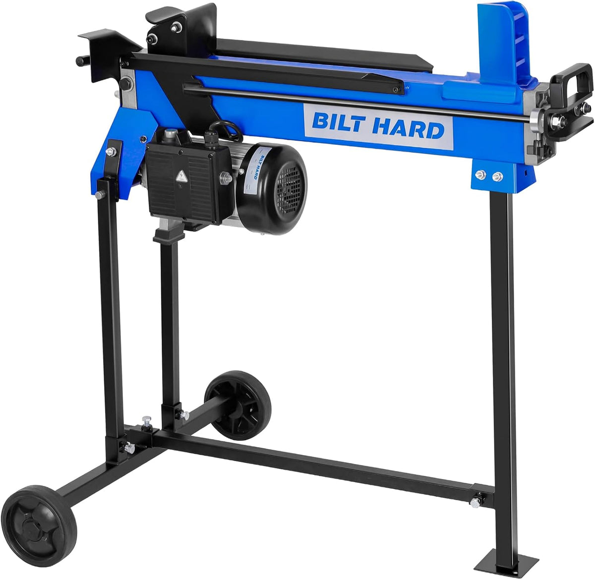 BILT HARD 6.5 Ton Electric Log Splitter with Stand - 15 Amp Motor Wood Splitter with Hydraulic Ram