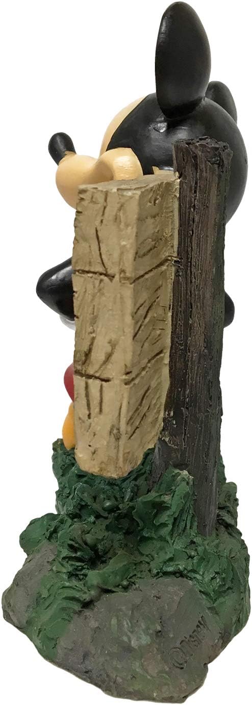 Disney Mickey Mouse Hi Sign Everyday Outdoor Garden Statue, 8 inches Tall, Officially Licensed