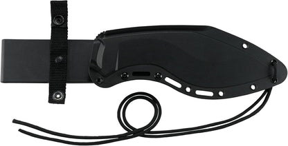 CRKT Clever Girl Kukri Compact Machete: Heavy Duty Powder Coated SK-5 Carbon Steel Blade, Textured