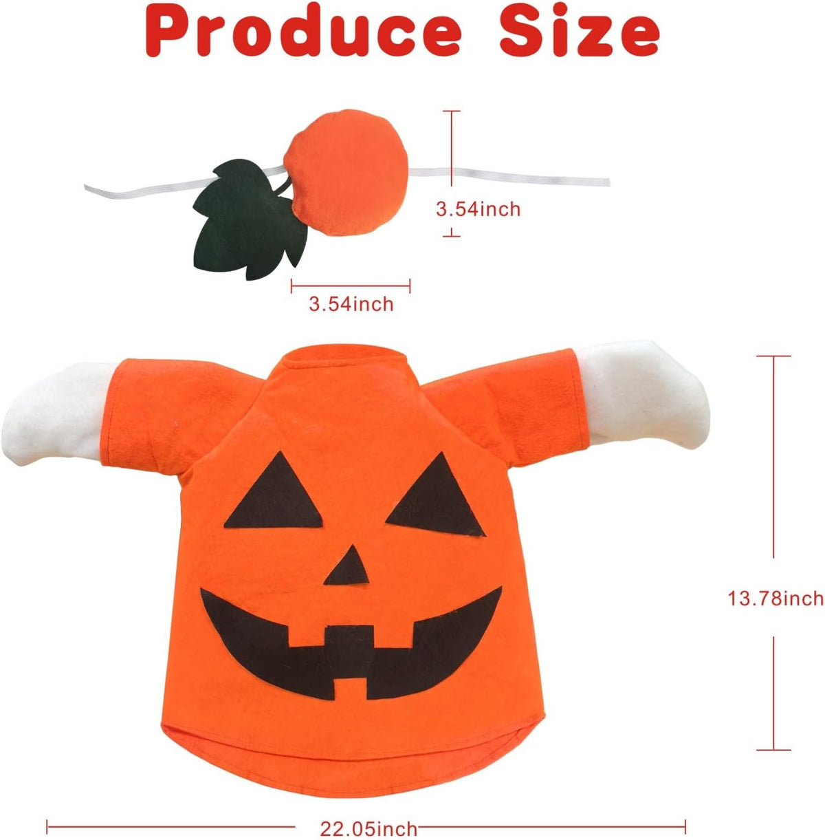 Halloween Goose Outfit Lawn Porch Goose Clothes for 23 Inches Lawn Porch Garden Goose Pumpkin