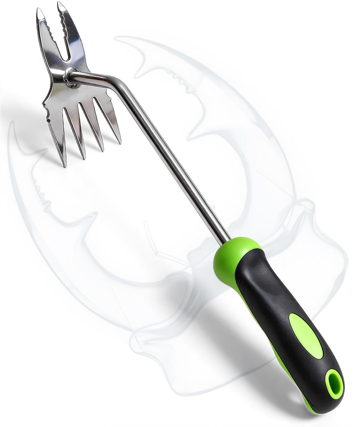 Garden Tools, 2-in-1 Hand Weeder Puller, Heavy Duty Stainless Steel Gardening Hand Tool for Deep