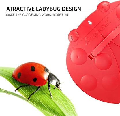 GardenHOME Garden and Yard Scoops Ladybug-Shaped Hand Rakes, Large Grabber with Leaf Claws for Easy