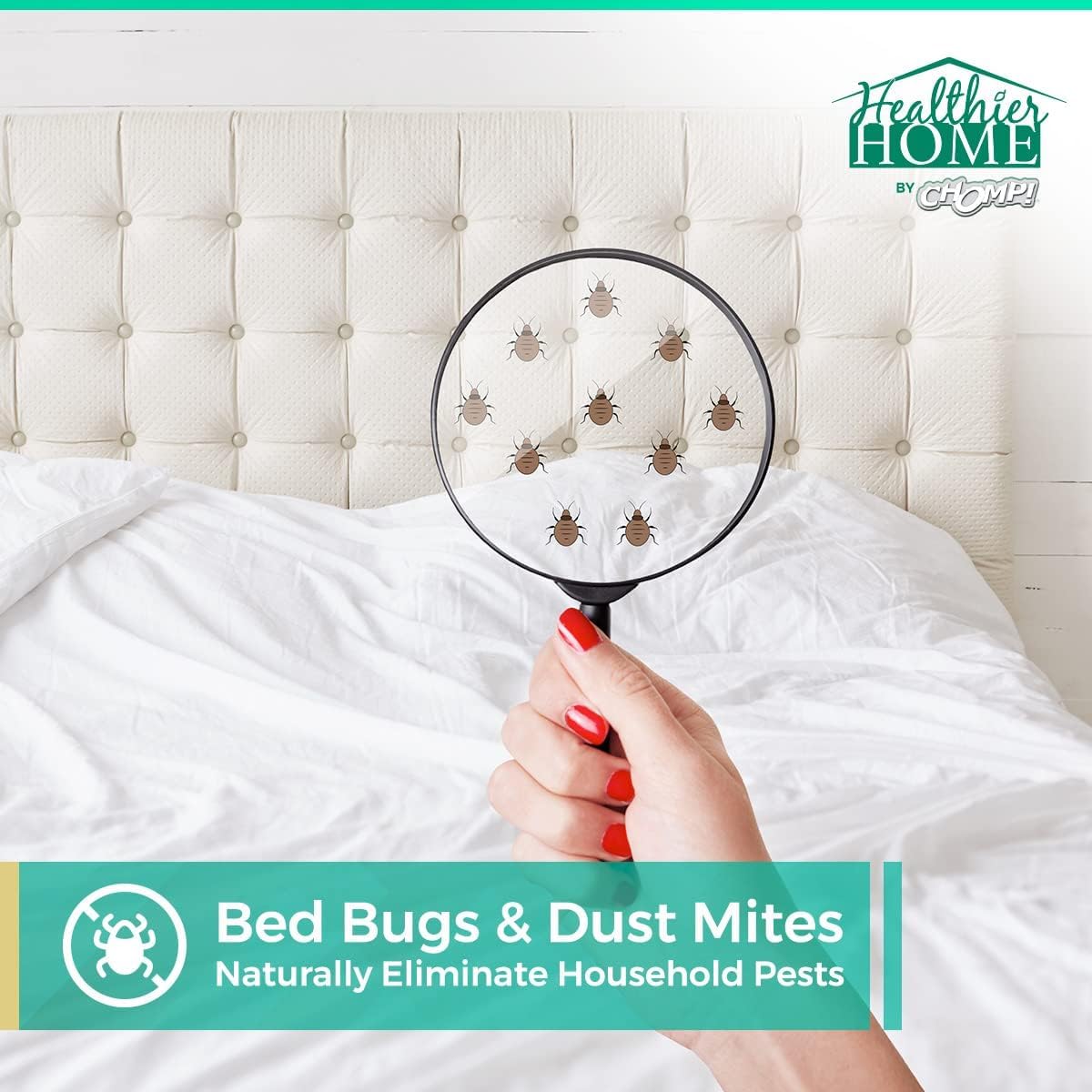 CHOMP! Travel Size Bed Bug & Insect Repellent, Natural, TSA Approved Indoor Pest Control Spray for