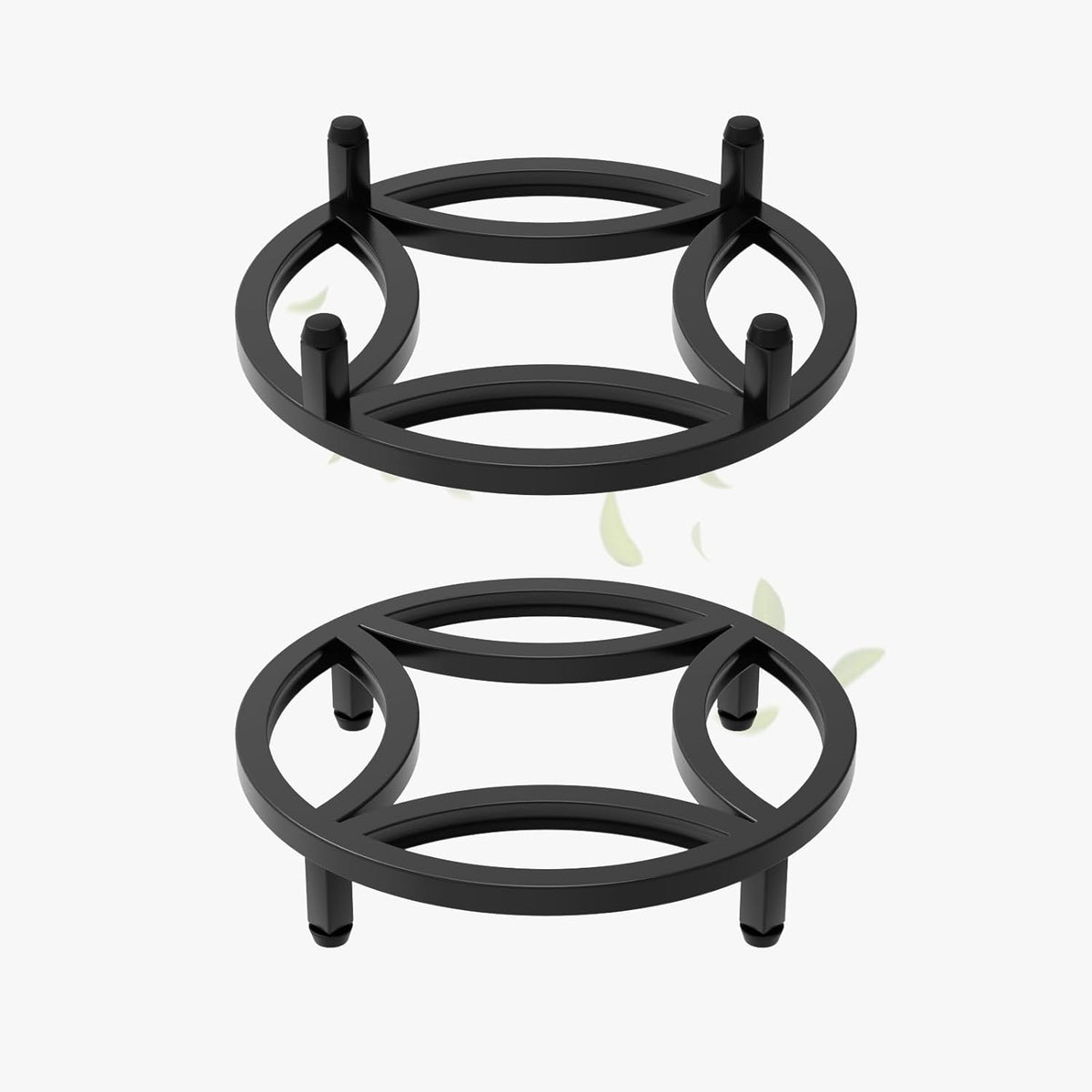 Zhongma 2 Pack 11.8" Sturdy Potted Plant Stand Flower Pot Holder Heavy Duty Construction, Low Plant