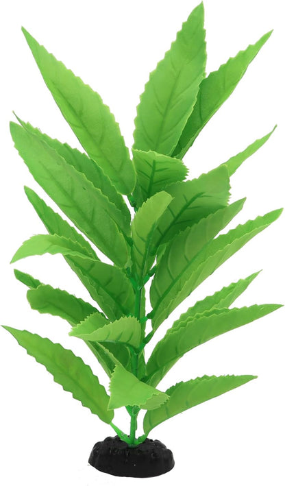 2-Pack 12 Inch Aquarium Silk Aquarium Plants, Artificial Plastic Plant for Small Tank, Goldfish