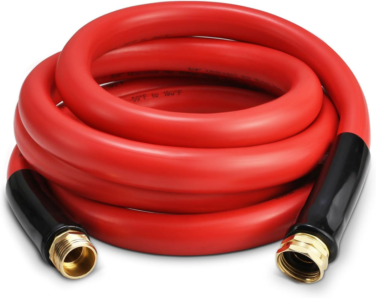 Garden Hose 10 ft x 3/4” Hot/Cold Heavy Duty Water Hose,-50°F to 190°F,Burst 600Psi Flexible