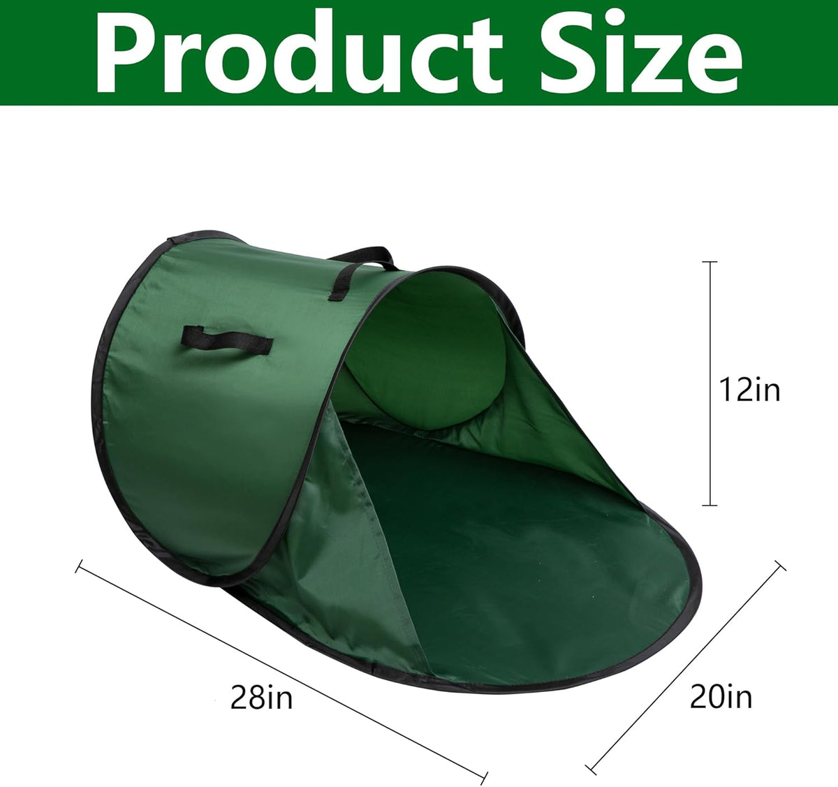 2 Pcs Foldable Pop Up Leaf Collector, Miniature Leaves Pickup and Loader Bag, Lawn Portable Leaf