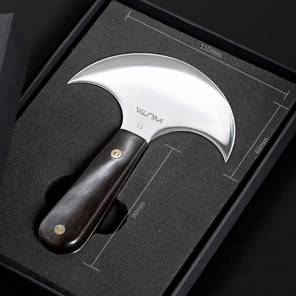 WUTA Leather Cutting Knife Ultra Sharp Round Head Craft Skiving Cutting Tools Round Leathercraft