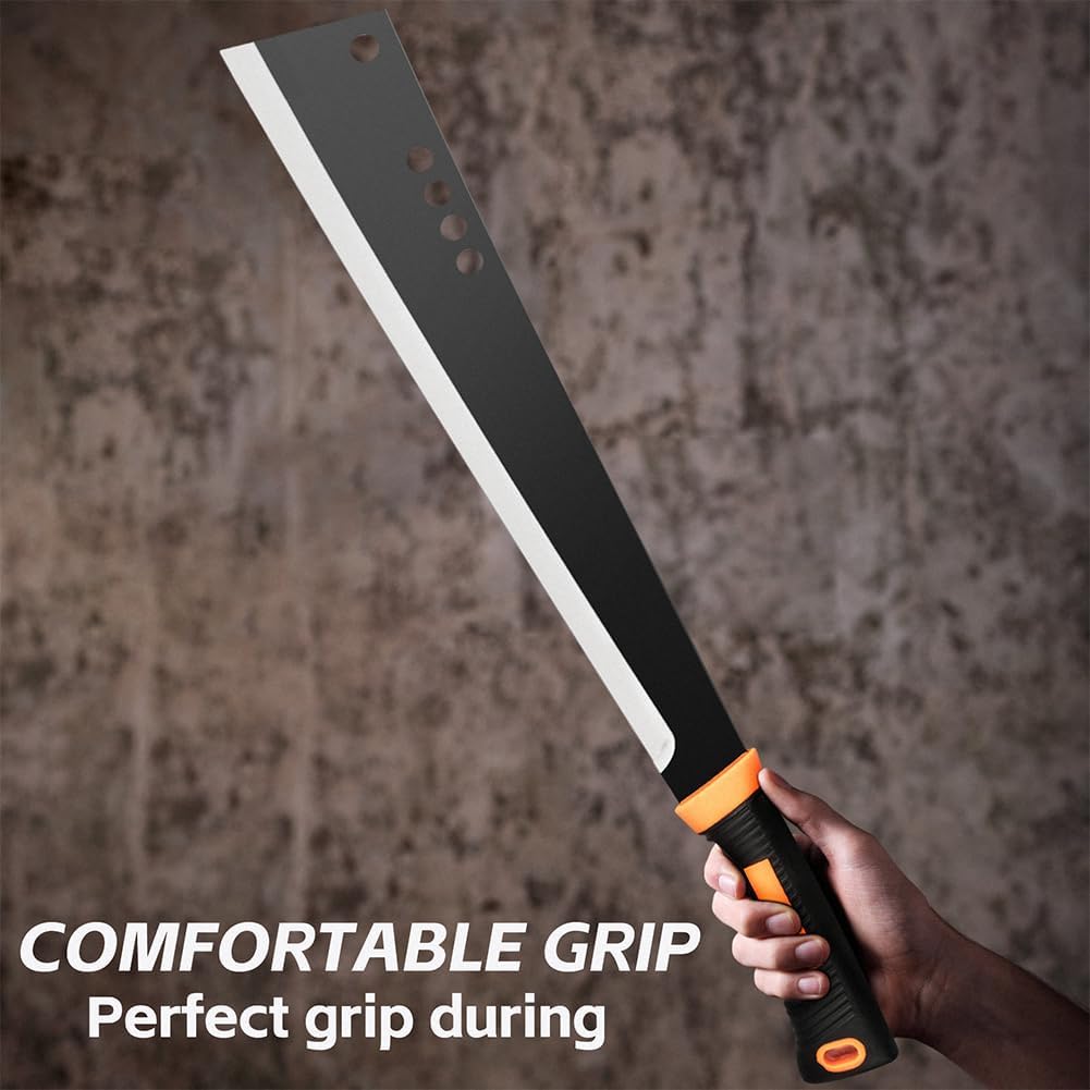 Machete for Yard Work and Cutting Trees Heavy Duty Machetes Brush Clearing Sickle Knife with Cold