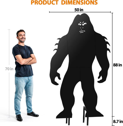 7.4Ft Tall Bigfoot Metal Outdoor Decor Big Foot Sasquatch Gifts for Men/Women/Dad Unique Bigfoot