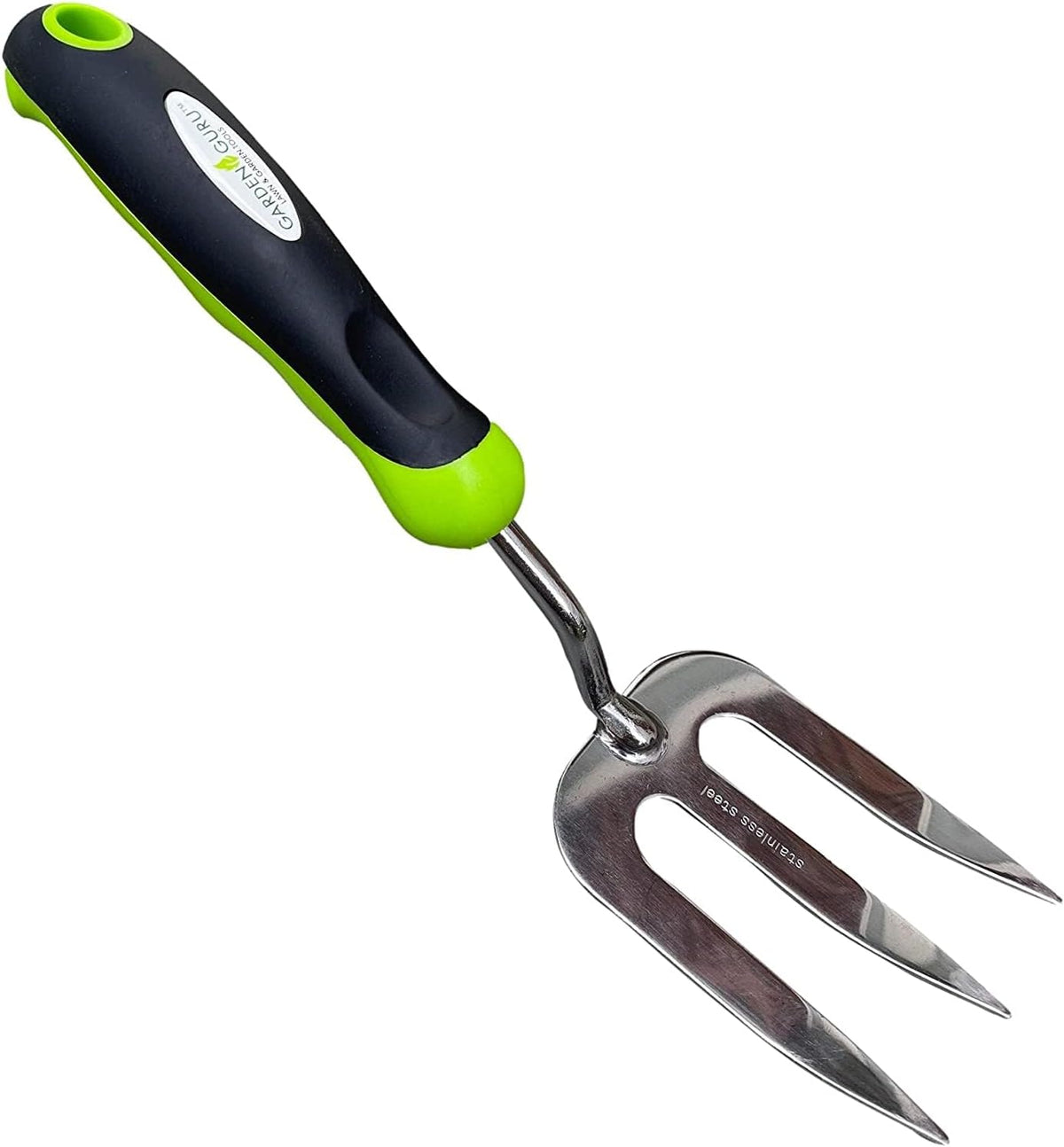 Garden Guru Stainless Steel Hand Weeder Fork Tool – Rust Resistant Stainless Steel – Ergonomic