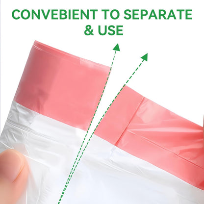 8 Gallon Trash Bags Drawstring, Pack of 40, 8 gal Garbage Bags, 55x65cm Size, 8.4g/pcs, Unscented