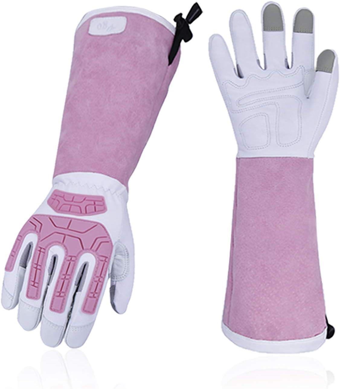 Vgo... 1-Pair Premium Geniune Goat Leather Extra-long Cuff Thornproof, Anti-abrasion, Anti-Impact
