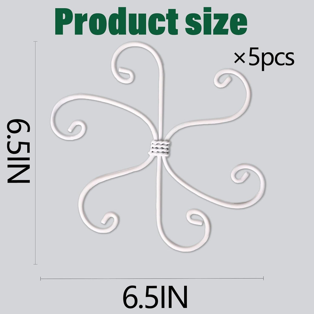 6.5 * 6.5in Monstera Plant Support Hook 5PCS - Durable Stabilizer & Leaf Holder for Indoor Plants